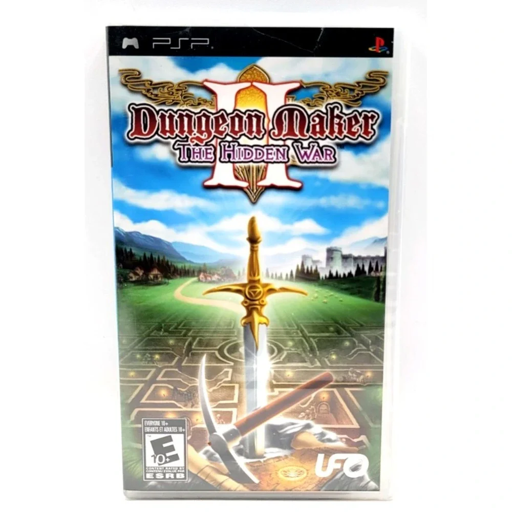 Dungeon Maker II: The Hidden War (Sony PSP, 2008) UFO FACTORY SEALED NEW